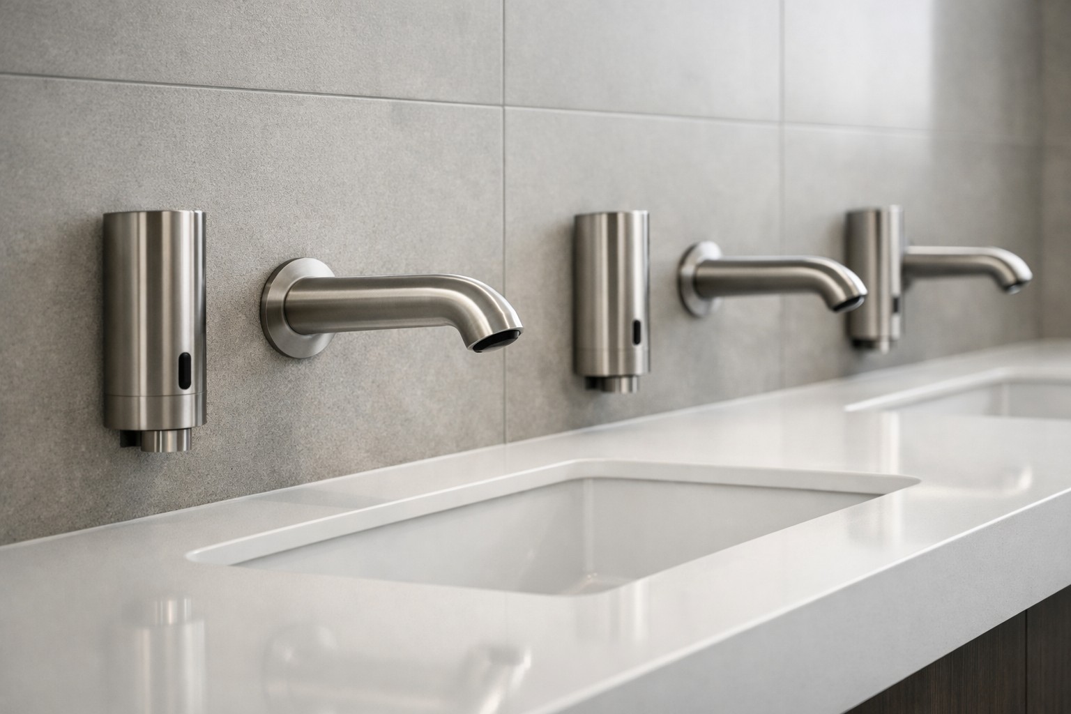 Solid brass bathroom faucets for high-pressure plumbing systems in commercial and residential AEC applications
